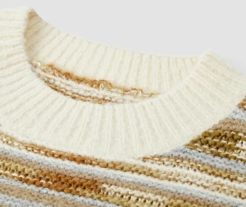 Women's Wool Crew Neck Knit Sweater Soft Skin Comfort Lightweight Top3