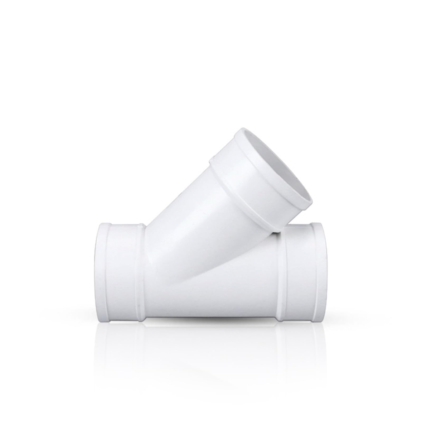 1Pc PVC Wye Connector Solvent Weld Sewer and Drain Pipe Fitting Drain Line Fittings 45 Degree Angle 75/110/160 (Size : 160)