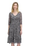 Vera Mont Damen Stufenkleid mit Stufen 38, Grau/Schwarz