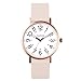 Hourstar Women's Analog Nurse Watch with Second Hand for Nursing, 12/24 Time, Silicone Band, Easy Read