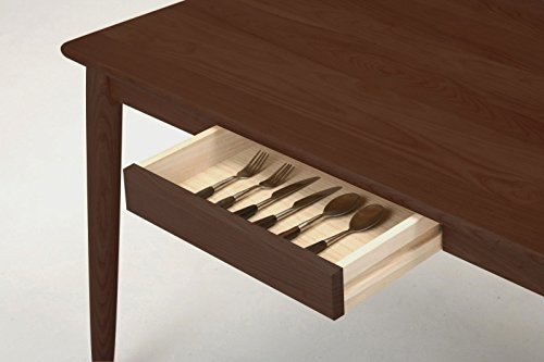 Amazon｜ミキモク ダイニングテーブル サライ ブラウン 115x70cm DT 