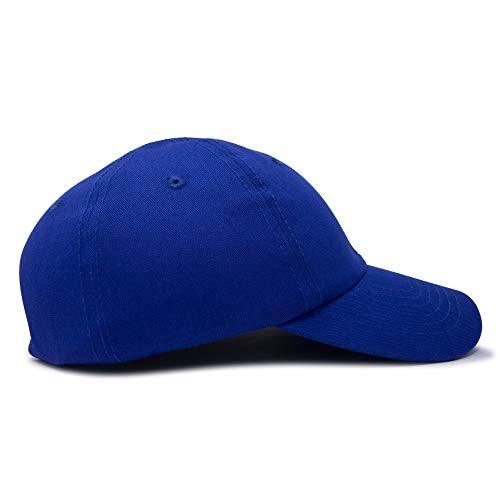 Dalix Unisex Unstructured Cotton Cap Adjustable Plain Hat, Royal Blue #TOP6