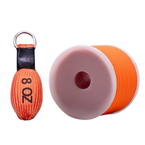 CIVIGARD Professional Throw Line Bag, Stainless Steel Throw Weighted Climbing Rope Bag for Arborist, Rock Climbers & Caving, Heavy-Duty Throwing Tool for Tree Climbing, Rescue & Outdoor Sports