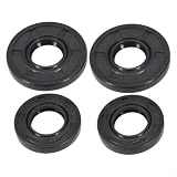 Wellendichtring-Set für 45 cc 52 cc 58 cc Kettensägenmodelle 4500 5200 5800 Kunststoff braun Dichtungssatz mit zwei großen und zwei kleinen Ringen für Motorreparatur und Leckschutz für