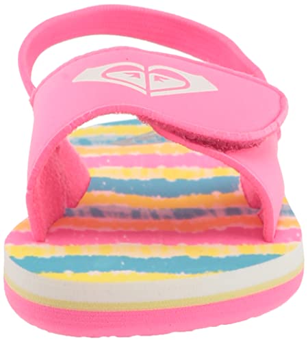 Roxy Girls Tw Finn Sling Back Flip Flop Sandal, Primary Tie Dye, 9 Little Kid #TOP1