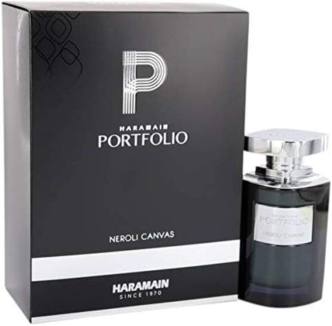 Al HaramainPortfolio Neroli Canvas Eau De Parfum Spray for Men, 2.5 Ounce