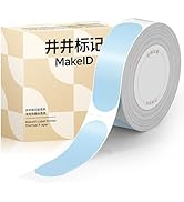 MakeID S1/S1 PRO Label Maker Tape Blue, Thermal Paper Self-Adhesive Laminated Label Tape Replacem...