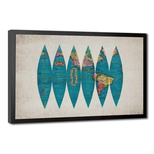 Carte d'Amérique du Sud sur toile : transformez l'ambiance de votre salon