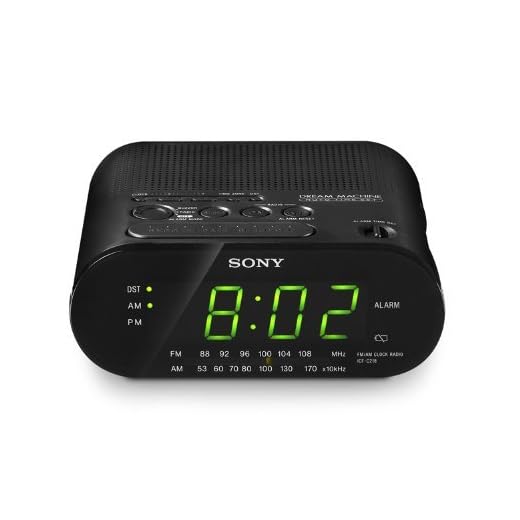 Sony ICFC218 Dream Machine Clock Radio (Black) (Renewed)