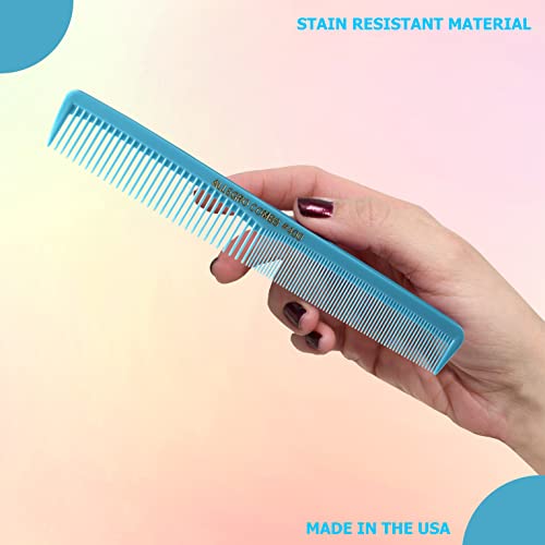 Allegro Combs 400 Barber Combs Cutting Combs All Purpose Combs 12 Pk. (Baby Blue) #TOP7