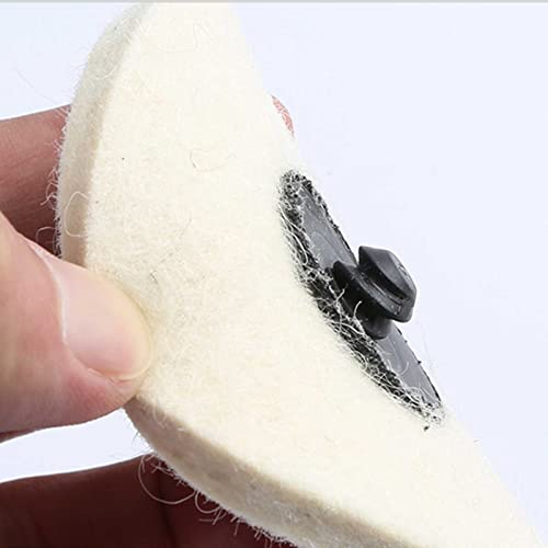 25 Pcs 2 Inch Roloc Wool Buffing Discs For Wood Stone Steel Surface Polishing 2 Pcs 1/4 Inch Shank Quick Change Disc Pad Holder Included #TOP4