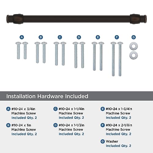 Amerock BP54065ORB | Oil Rubbed Bronze Appliance Pull | 12 inch (305 mm) Center to Center Cabinet Handle | Winsome | Furniture Hardware by Amerock - Image 3