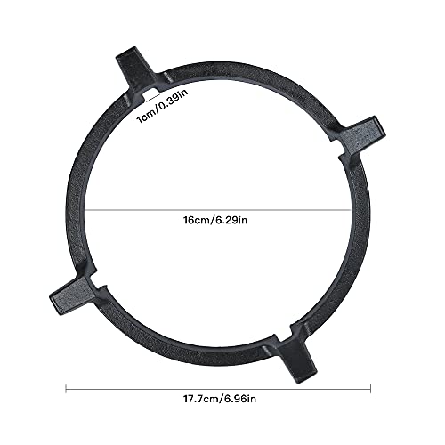 Worldity Non Slip Wok Ring, Carbon Steel Wok Ring for Gas Stove Burner, Cooktop wok rack Support Ring Holder Stove Rack for Wok Pan Support Ring Accessories
