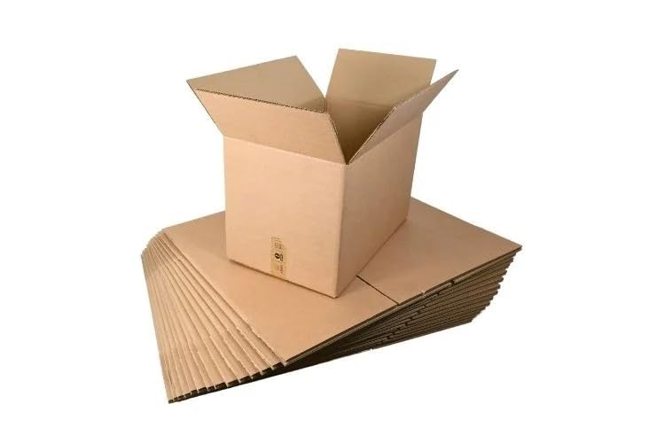Double Wall Cardboard Boxes – 53 × 33 × 33cm- Strong Cardboard box -Shipping box for moving-Postal shipping box (Pack of 5)