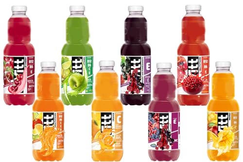 Multivitamin Juice Variety Random Mixed Pack – 1L Bottles – Mixed Flavours Including Orange, Apple Cherry, Mango, Blackcurrant, Berry & More - Dwit (10 x Random Mixed Bottle)