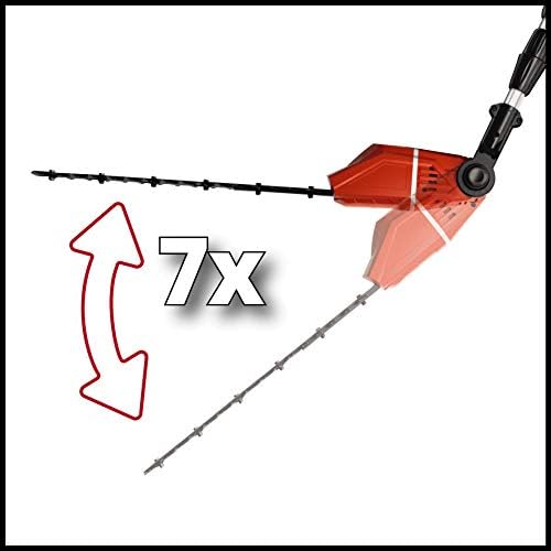 Einhell Power X-Change 18V Cordless Long Reach Hedge Trimmer - Lightweight Telescopic Hedge-Cutter With Extendable Pole - GE-HH 18/45 Li T Solo Pole Hedge Trimmer (Battery Not Included)