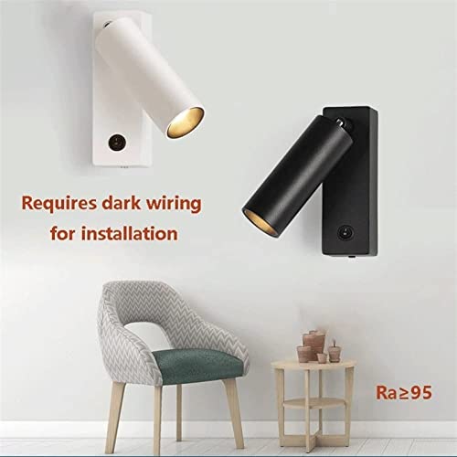 Aplique de pared moderno 5W de diseño elegante con interruptor integrado 3