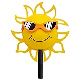 Coolballs California Sunshine con lentes de sol para antena de coche, accesorio para salpicadero (se adapta a antena gruesa gruesa) (gafas de sol naranjas)