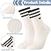 Utensilsto 6 Paare Herz Tennissocken Damen Weiß Sportsocken 39-43 Laufsocken Baumwolle socken Tennis Sport Socken für Tennis Sport, Geschenke für Frauen Geburtstag