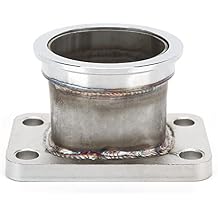 Stainless Steel T3 to 2.5in V Band Turbo Flange Adapter, 4 Bolt Conversion for Car Applications