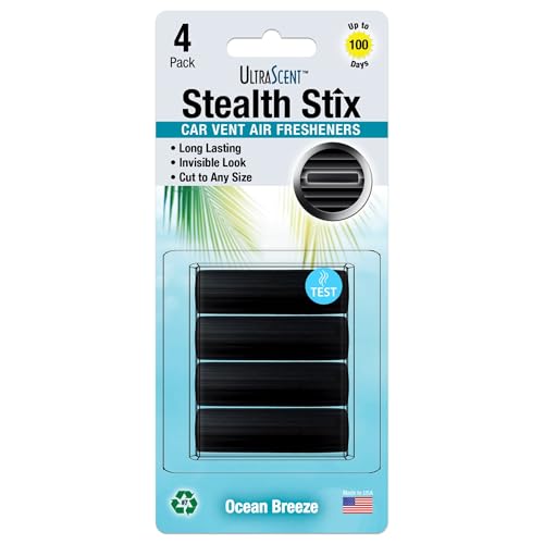 UltraScent Ocean Breeze Car Vent Clips (1-Pack/4 Stix)