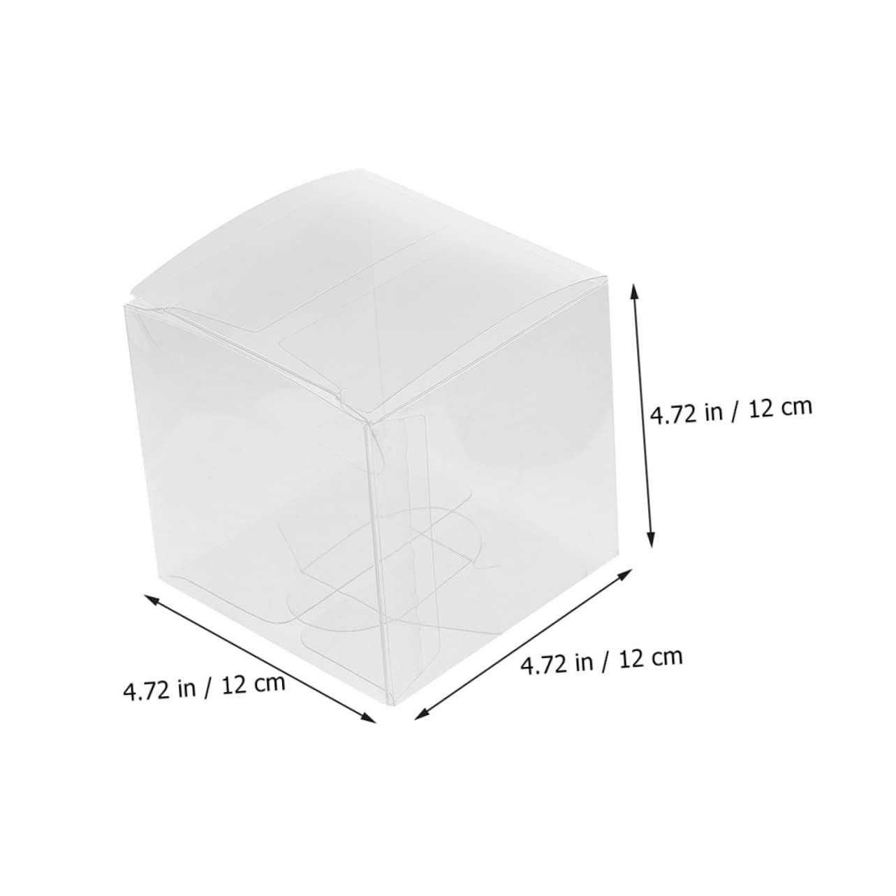 BESTonZON 20pezzi Scatole Trasparenti Per Confezionamento Dolci Contenitori Per e Biscotti Pvc e Resistente Per e Speciali