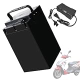 SSCYHT Batería de Litio 48 V y 20 Ah Batería de Repuesto 72 V Baterías para Motos eléctricas 40 Ah Baterías LiFePO4 con Cargador para Motores 500 W a 2800 W,48v20ah 264mm