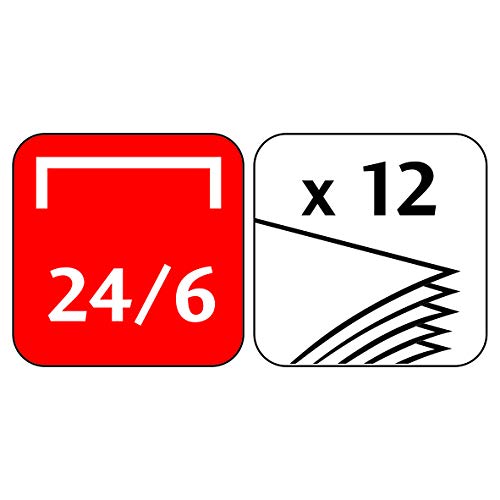 Maped - Grapadora de Oficina - Ergologic Mini 26/6 - Grapadora Manual - Zona de Apoyo Blanda - Compatible con Grapas 24/6 y 26/6 - Profundidad de Grapado de 27 mm - 3 Colores - imagen 14