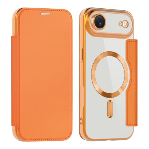 Étui portefeuille iPhone 17 Air 6.5 en cuir avec blocage RFID et dos magnétique
