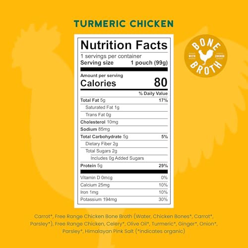 Image of Serenity Kids Organic Chicken Puree Pouches, No Added Sugar, 3.5 Oz, 6 Pack | Protein-Packed Toddler Snacks, No Added Sugar, Chicken Bone Broth, Baby Essentials, Organic Baby Food, Toddler Food
