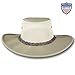 Barmah Hats Wide Brim Canvas Cooler Hat 1087 (Large, Khaki)