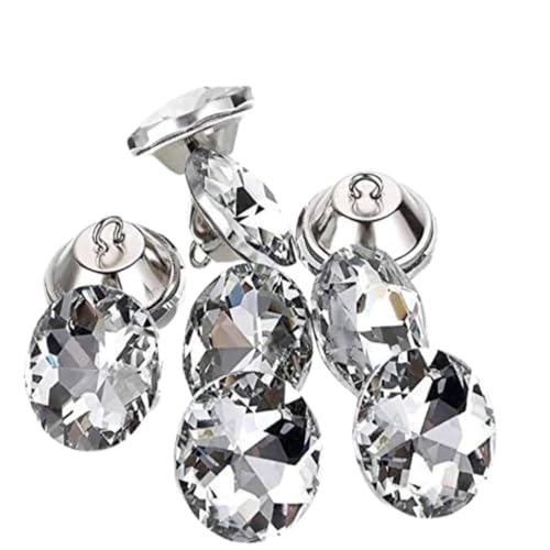 Lot de 50 clous d'ameublement en forme de tête de cristal - 25 mm - Avec boucle en métal - Pour...