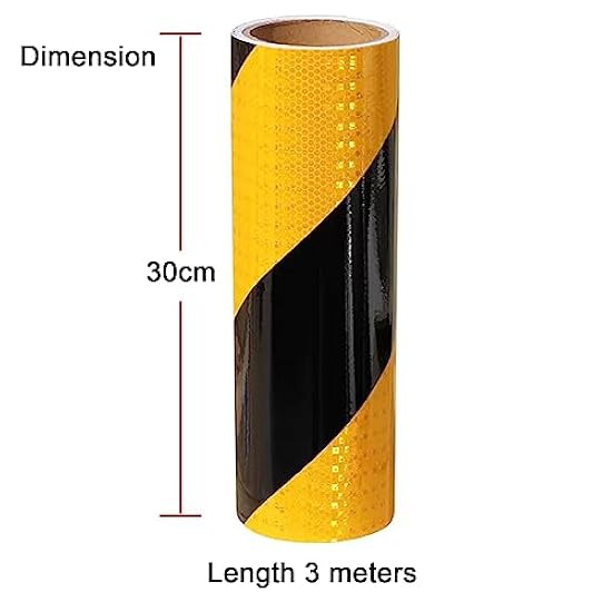 Nastro Riflettente Giallo 5cm X 9m - Impermeabile Per Sicurezza Notturna! - Foto 6