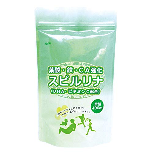 スピルリナ普及会 葉酸・鉄・カルシウム強化スピルリナ 1200粒 約40日分の商品画像（Amazon）