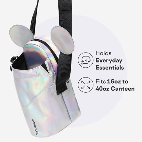 Corkcicle Crossbody Water Bottle Sling Bag - Adjustable Strap - Padded Interior Pocket - Fits 16 oz to 40 oz Tumblers - Summer Drinkware Gift - Minnie Mouse Ears by Corkcicle - Image 3