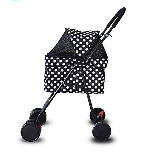 Poussette chien et chat pliable en tissu Oxford 600D max 15kg