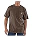 Carhartt Men's Big & Tall Workwear Pocket Short Sleeve T-Shirt Original Fit K87,Dark Brown,Large Tall
