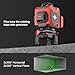 Laser Level,WEIDDW 4D 16 Lines Laser Level 4x360 Self Leveling Tool for Construction and Picture Handing Green Cross Line Vertical and Horizontal Line leveler Tool（1＜mw）