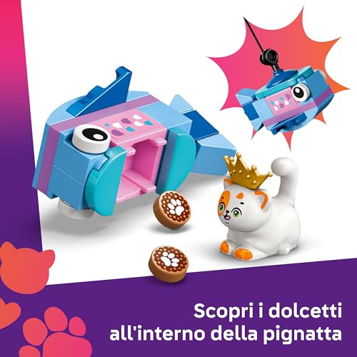 Friends Festa di Compleanno Felina e Casa sull’Albero Giocattolo - Include 2 Mini Bamboline e 5 Gatti, Tavolo Girevole, Pignatta e Accessori per Animali - Regalo per Bambine da 6 Anni - 42666 - Lego - Immagine 2