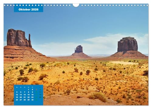 Calendrier Monument Valley 2026 A3 horizontal pour décoration murale - 4