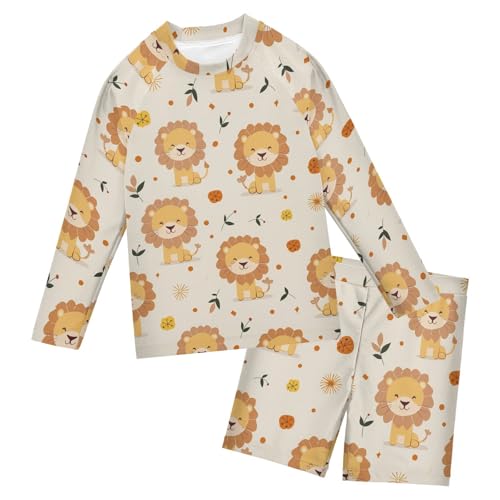 Conjunto de traje de baño con protección solar manga larga contra rayos UV