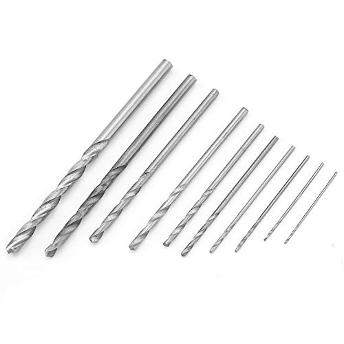 YWBL-WH Lot de 10 forets hélicoïdaux en Acier Haute Vitesse 0,5 à 3 mm