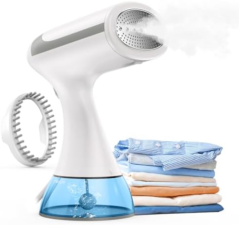 1500W Handheld Garment Steamer - Portable Wrinkle Remover With Large 8.1oz Tank, Fast Heat-Up For Home, Travel & Office