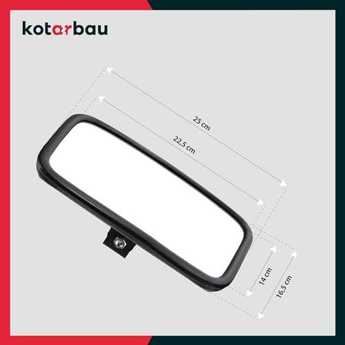 KOTARBAU® Traktor Spiegel Universal 25 x 16,5 cm PVC 1 Stück Rückspiegel Traktor LKW Spiegel Rückfahrspiegel mit Halterung Landwirtschaft
