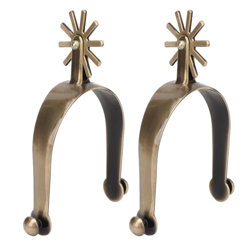 Esporas de Cowboy Ocidentais, Esporas de Cavalo Livres de Tóxicos Vintage Com Equipamento para Andar