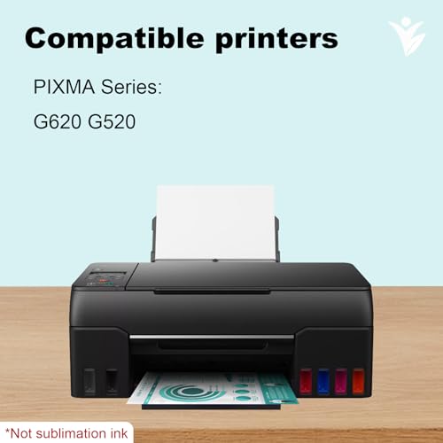 YUANQIMM GI-23 GI23 Ink Refill Bottles (Not Sublimation Ink) Replacement for Canon GI-23 Refill Ink 23 to use with Canon PIXMA G620 Refill Ink Pixma G520 Printer (Black,Cyan,Magenta,Yellow,Red,Gray)