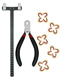 THREE ARCHERS Archery T Bow Square Set Bowstring Nocking Point Buckle Piler for Recurve Bow Hunting