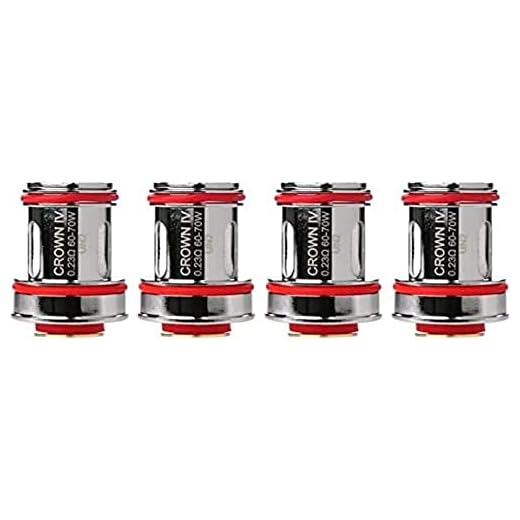 Uwell Crown 4 UN2 Mesh Coils (0,23 Ohm), Riccardo Verdampferköpfe für e-Zigarette, 4 Stück