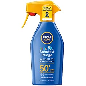 Nivea Sun Zonnespray met verbeterde formule voor kinderen, beschermingsfactor 50+, 300 ml spuitfles, kinderbescherming…