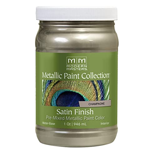 Satin Champagne Metallic Paint for Interiors